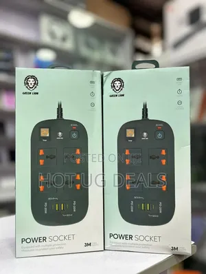 Green Lion 4 Ac 2 Usb & 2 Usb-c Pd 40w Smart Power Socket 3500w (3m)