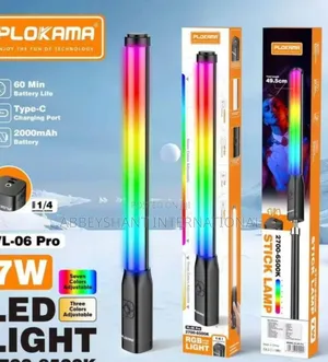 Plokama Vl-06 Pro Handheld RGB Led Light Wand.
