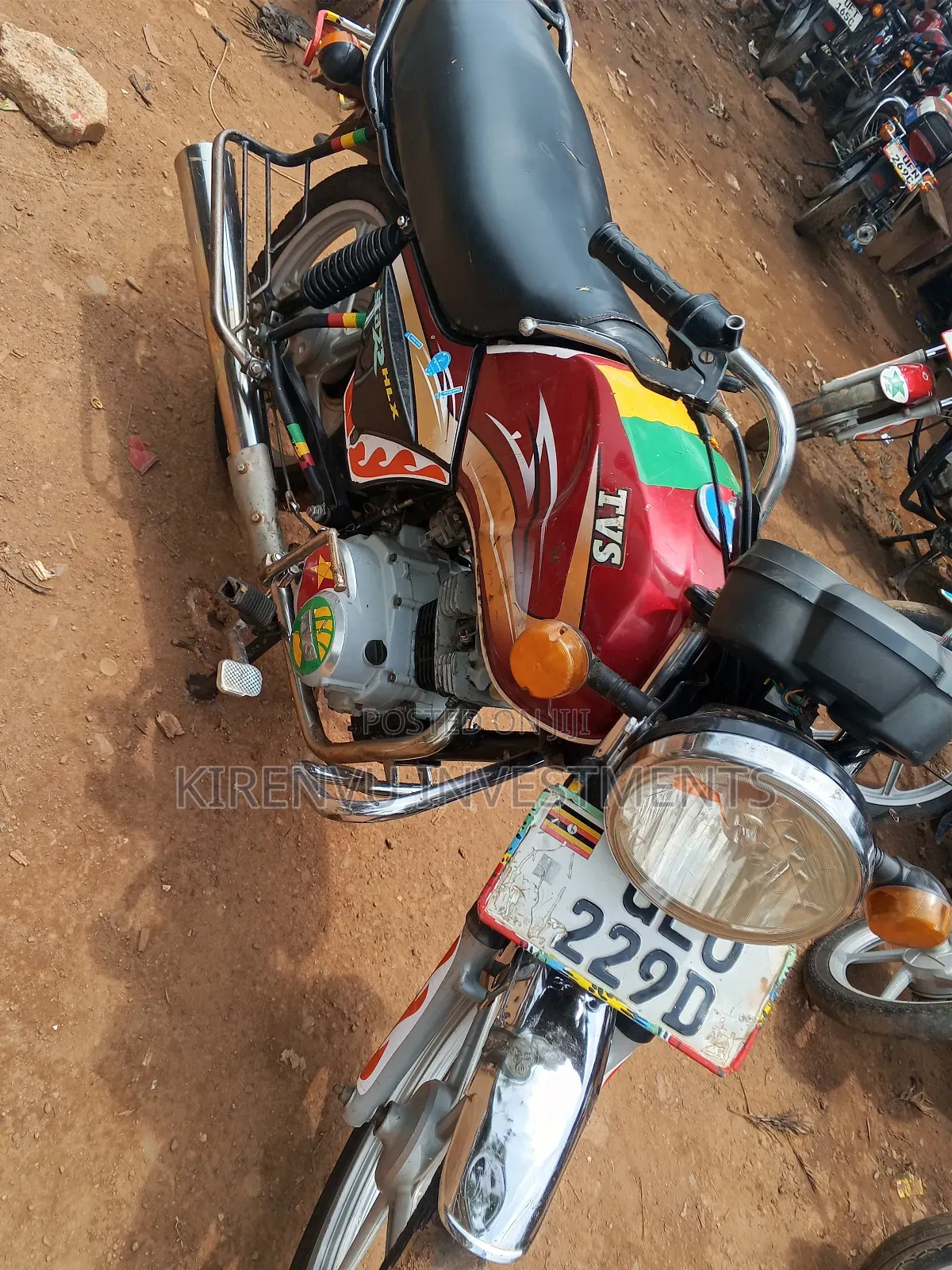 TVS XL 100 2018 Red