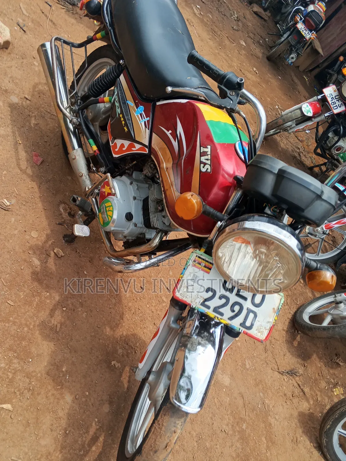 TVS XL 100 2018 Red