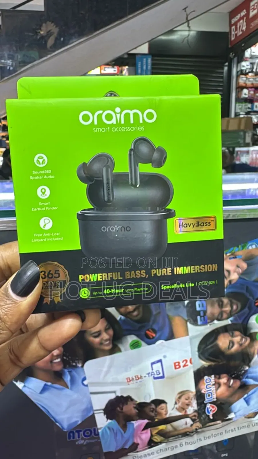 Oraimo Spacebuds Lite (Model Otw-324) Wireless Earbuds.