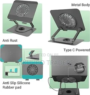 Rotatable Laptop Metal Stand, Upto 17 Inch