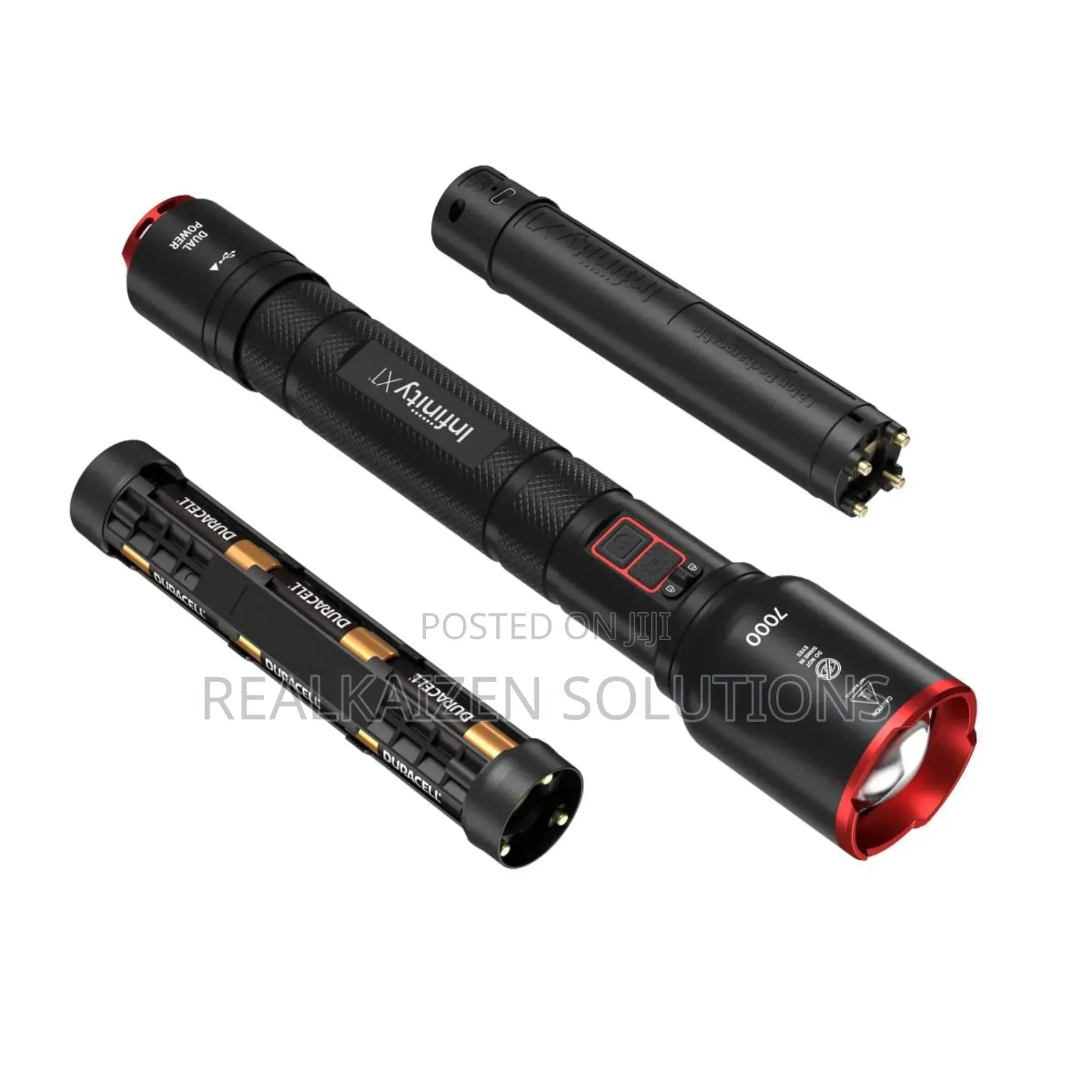 Usa Infinity X1 Dual Power Flashlight With Adjustable Focus| Heat Lock