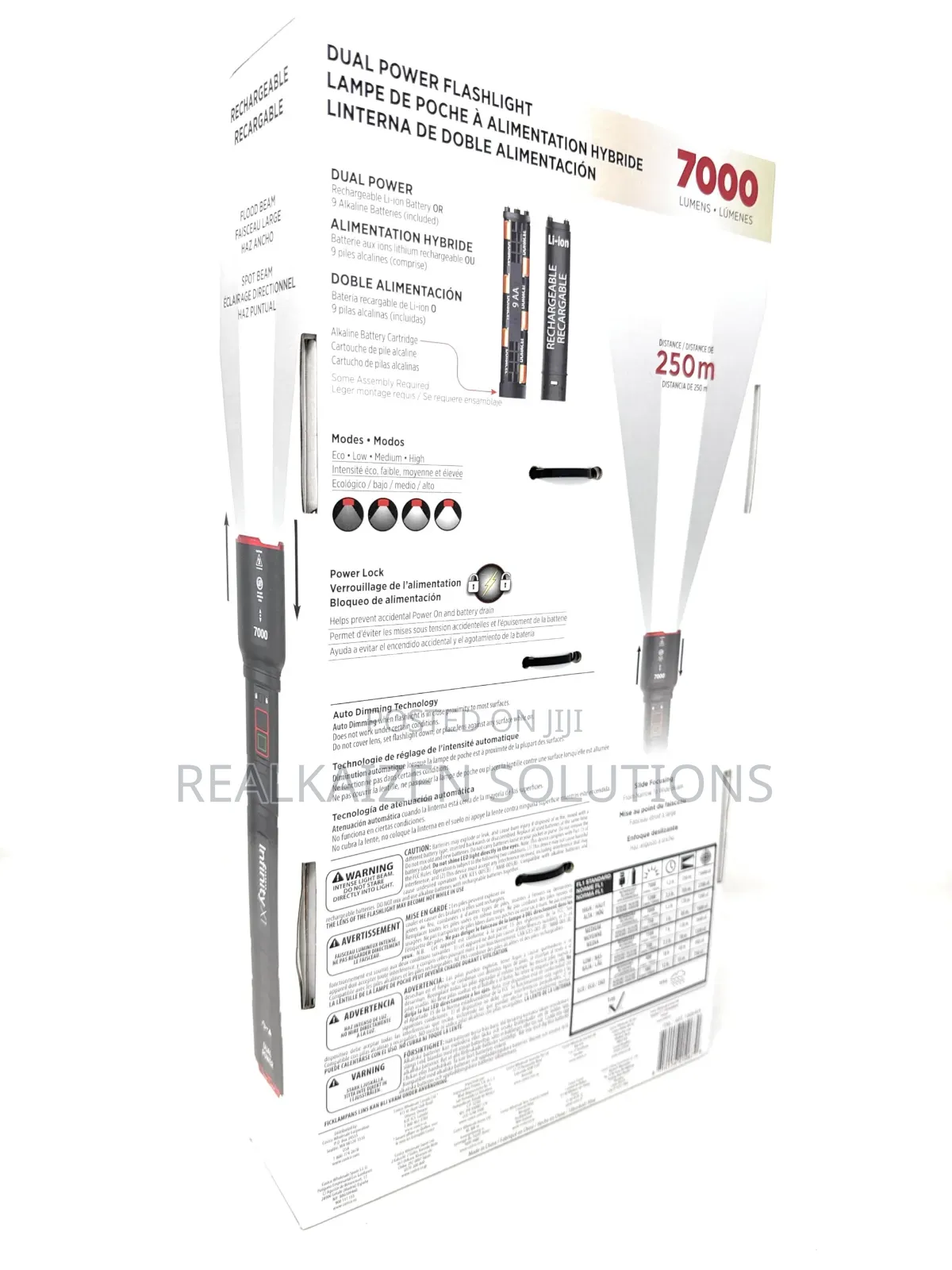 Usa Infinity X1 Dual Power Flashlight With Adjustable Focus| Heat Lock