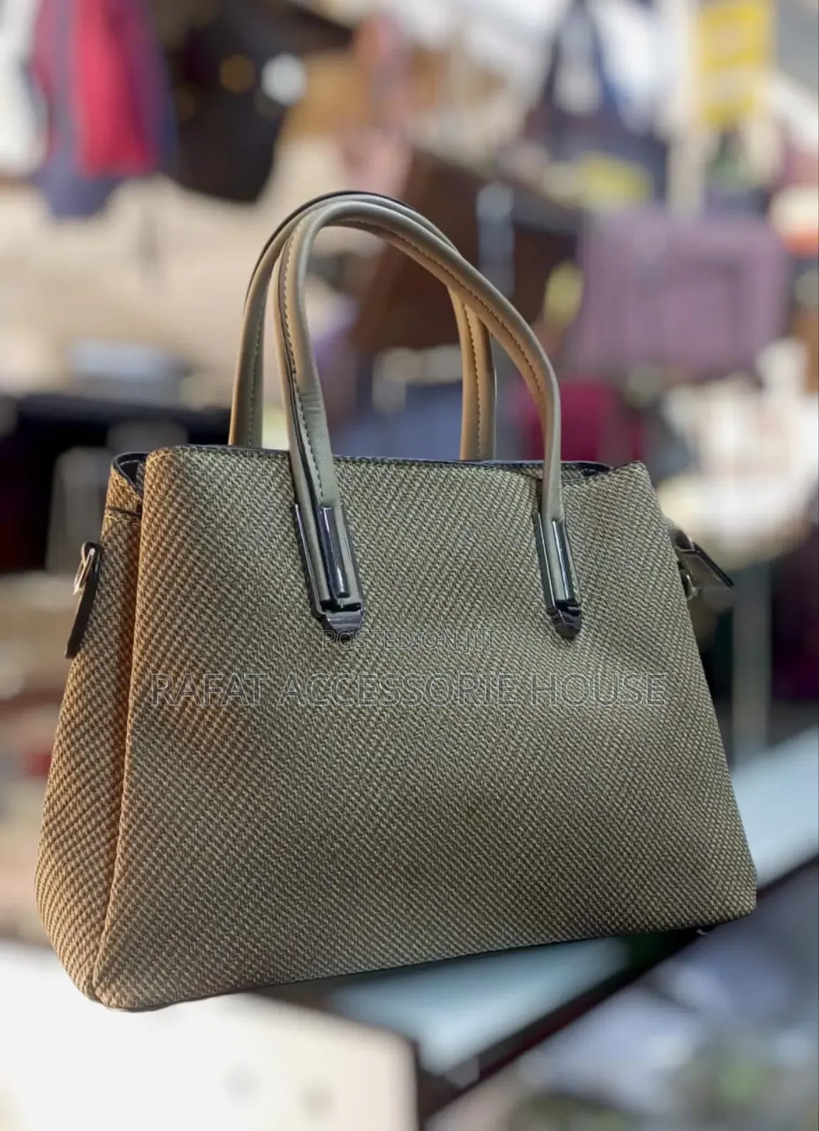 Pure Leather Ladys Classic Bag- Multicolor
