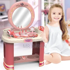 Kids' Pretend Play Dressing Table and Makeup Set.