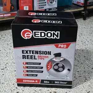 Heavy Duty Power Extention Cable Reel British Type 2.5mm 50 Metres