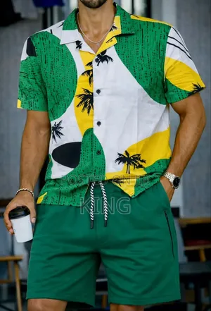 Casablanca Men's Casual Shirt and Short