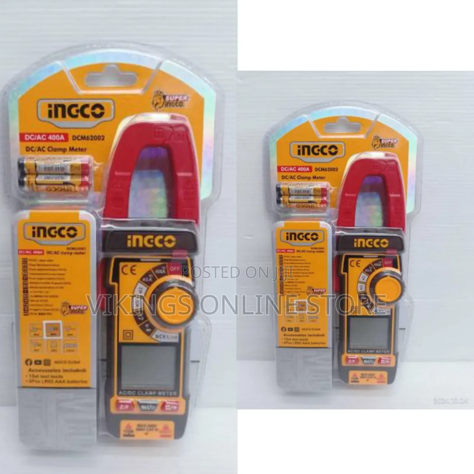 Ingco Digital Clamp Meter Dc/Ac 400a Model Dcm62002