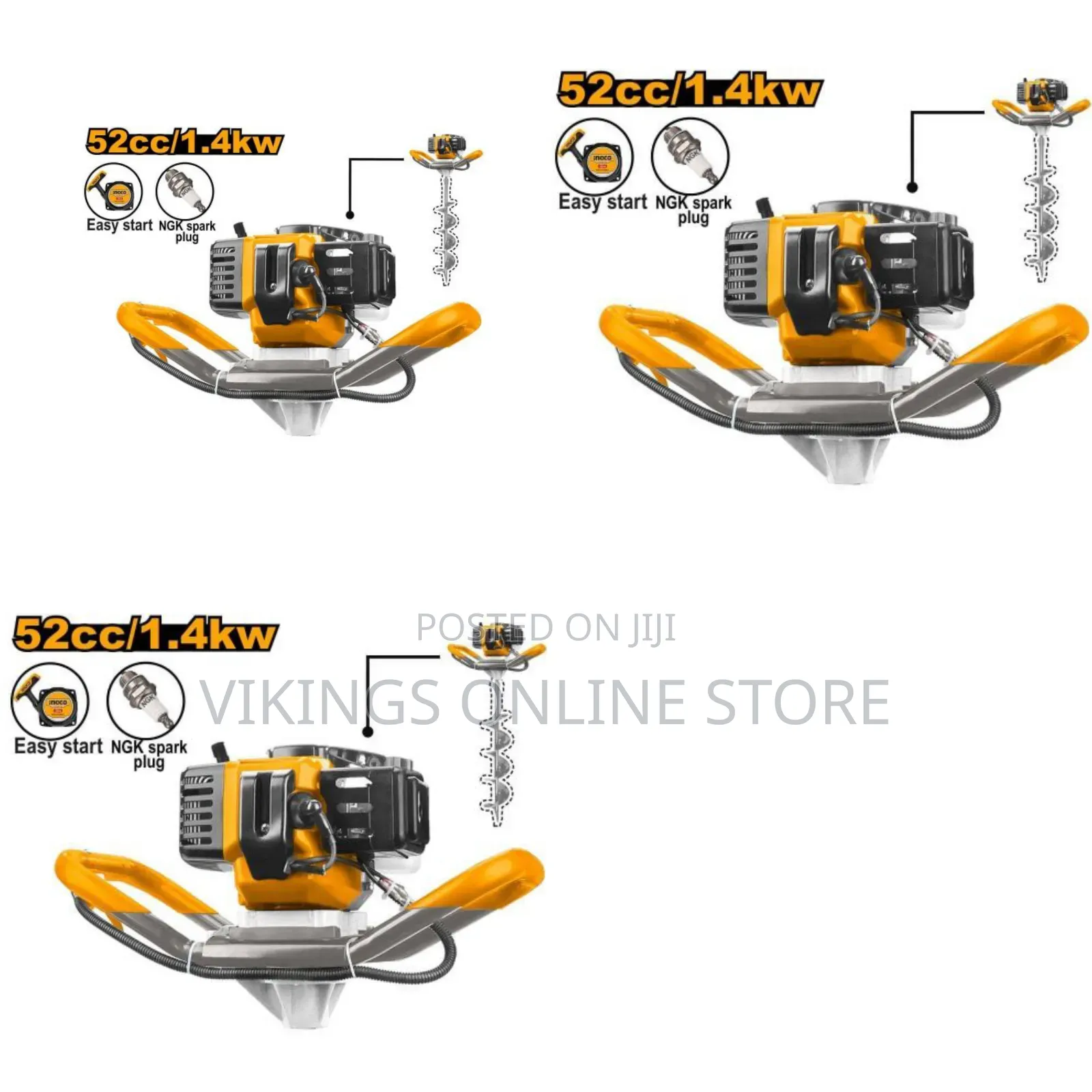 Ingco Earth Auger-Yellow,Black