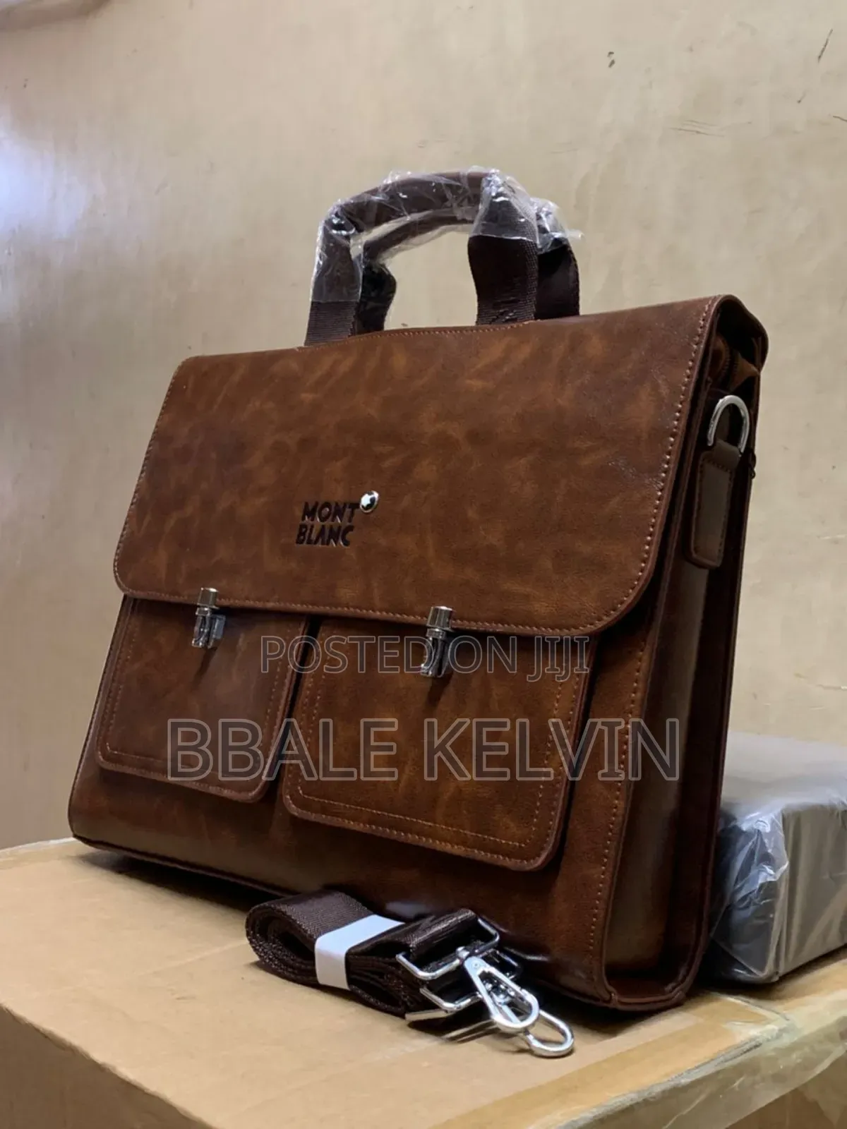Mont Blanc Leather Business Bag
