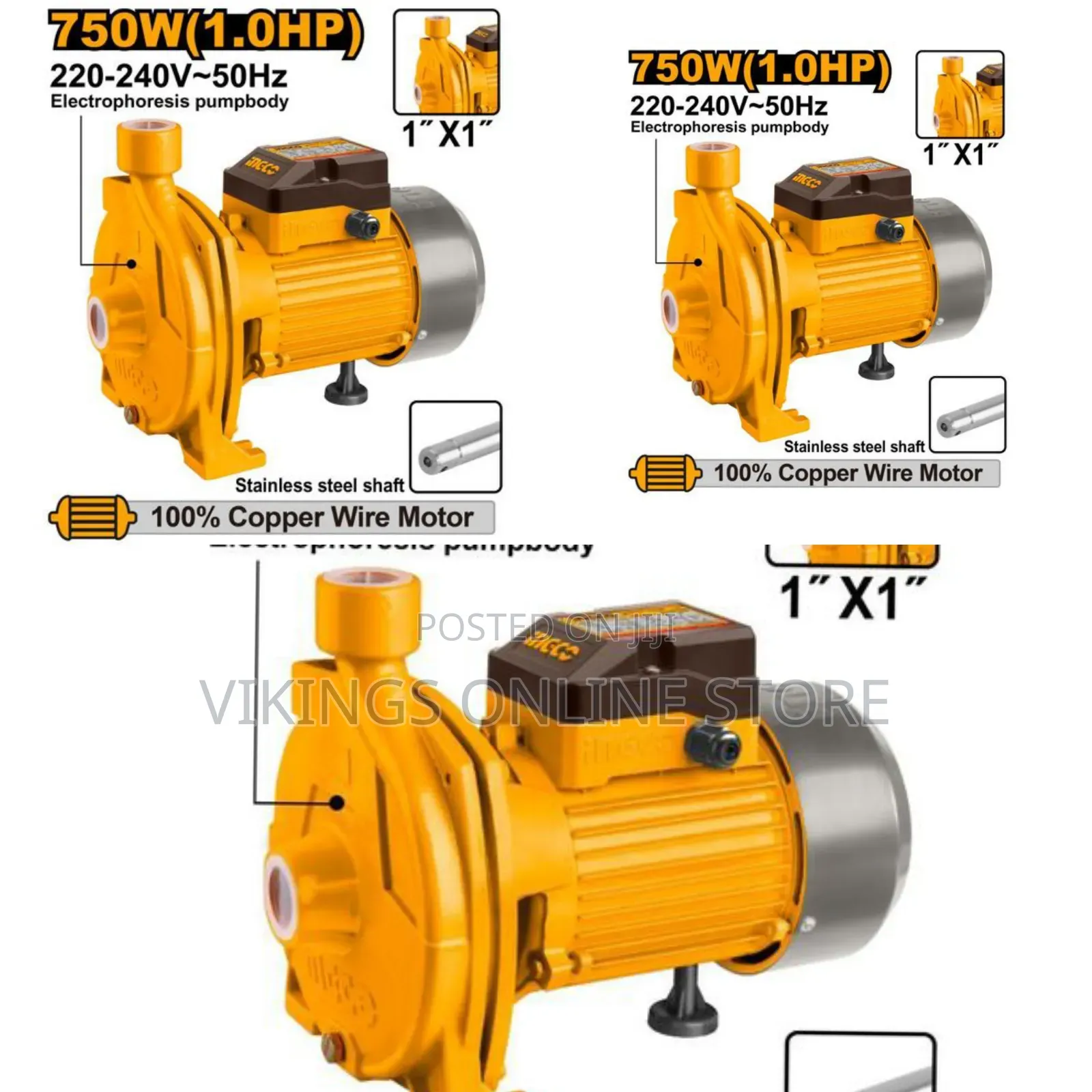 Ingco Cpm7508 - Water Pump - Orange