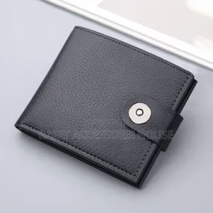 Pure Leather Original Mens Wallet-black