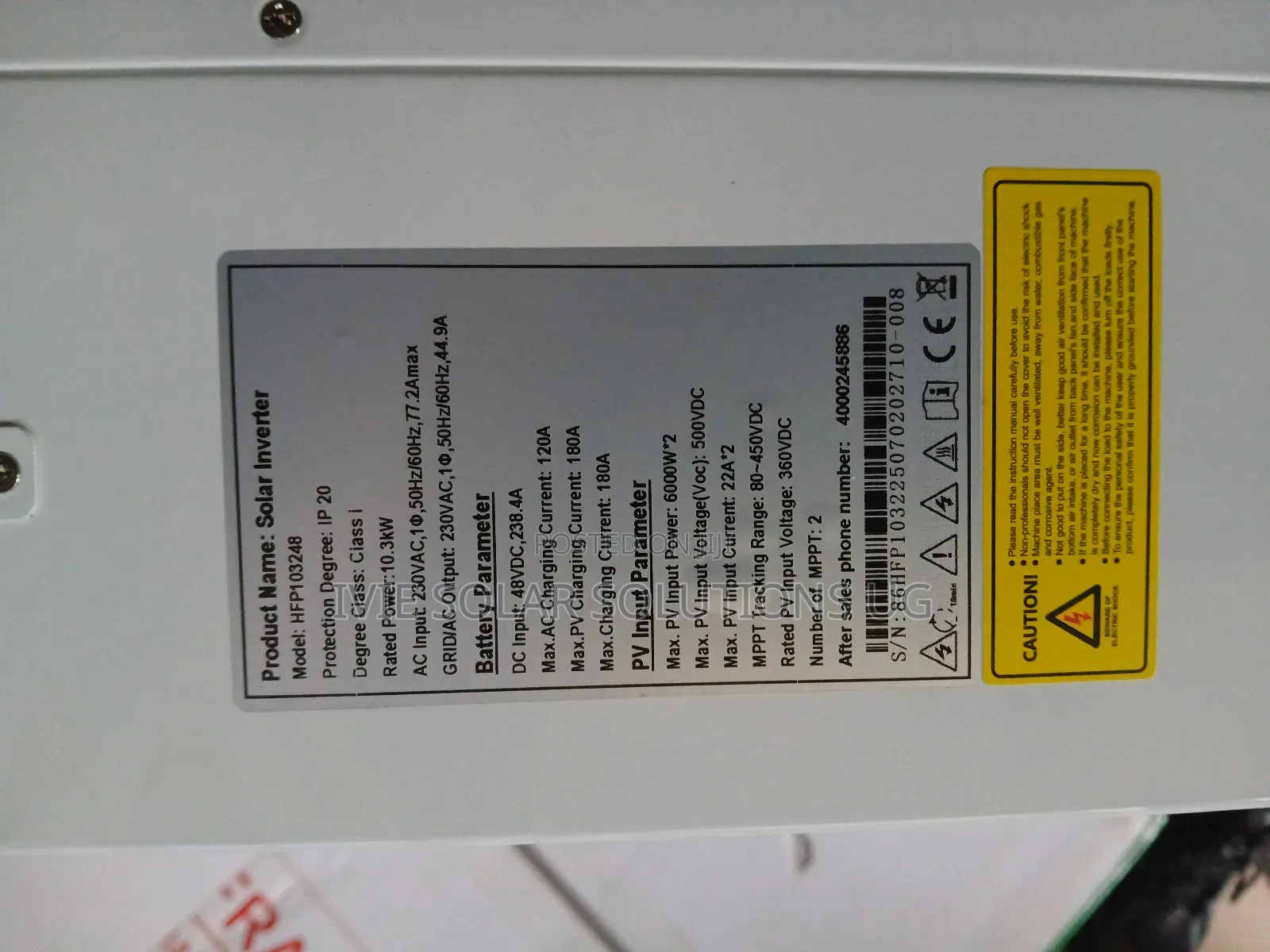 10kva Yachu Hybrid Inverter