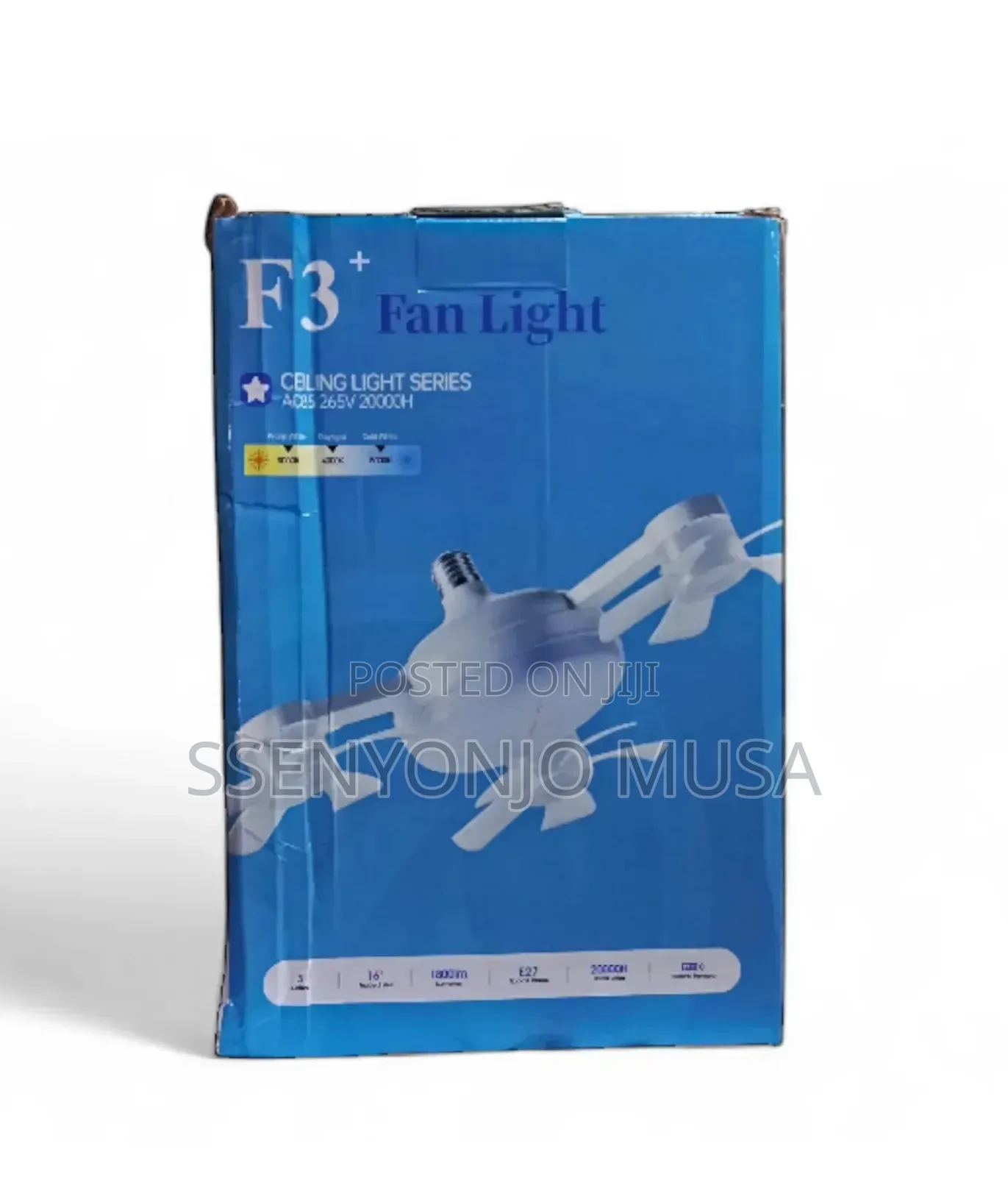 Drone Led 40w Ceiling Fan Light – E27, Remote Control, Dimmable,265v