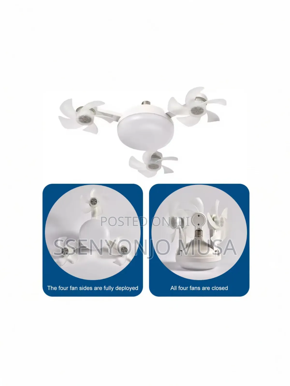 Drone Led 40w Ceiling Fan Light – E27, Remote Control, Dimmable,265v