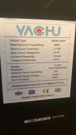 380w Yachu Solar Panel