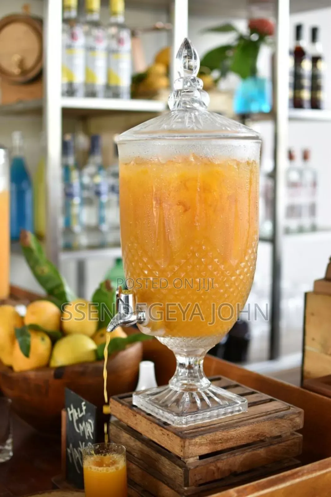 Decorative Glass Beverage Dispenser