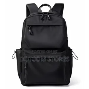 Sleek, Black Travel Backpack Bag