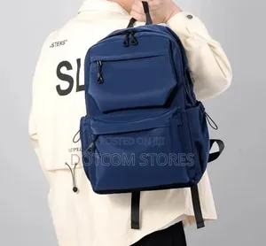 Sleek, Black Travel Backpack Bag