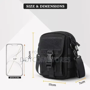 Carrytrip Tactical Multipurpose Black Sling Bag