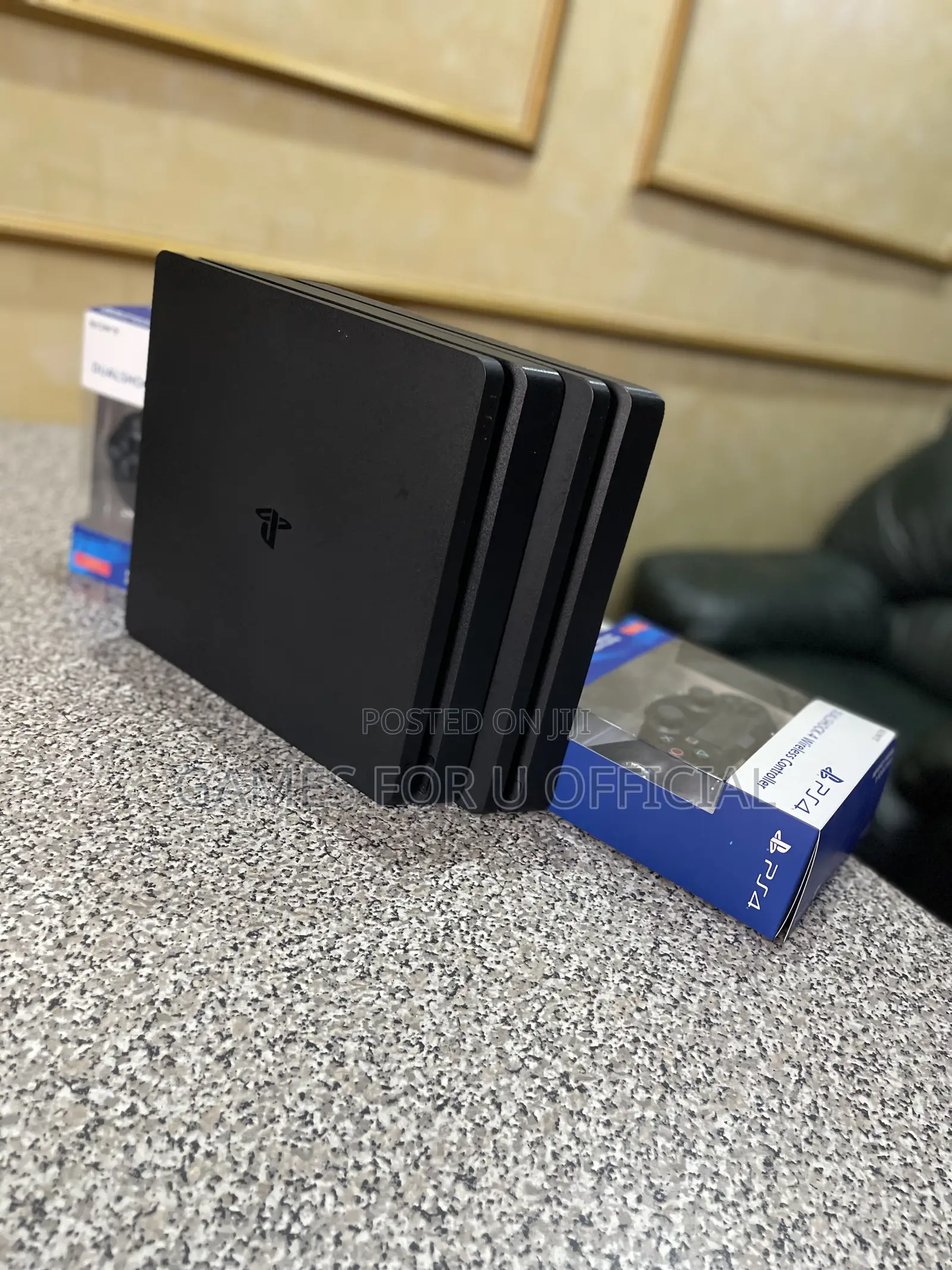 Ps4 Slim Console 2 Controllers  Chipped 15 Games
