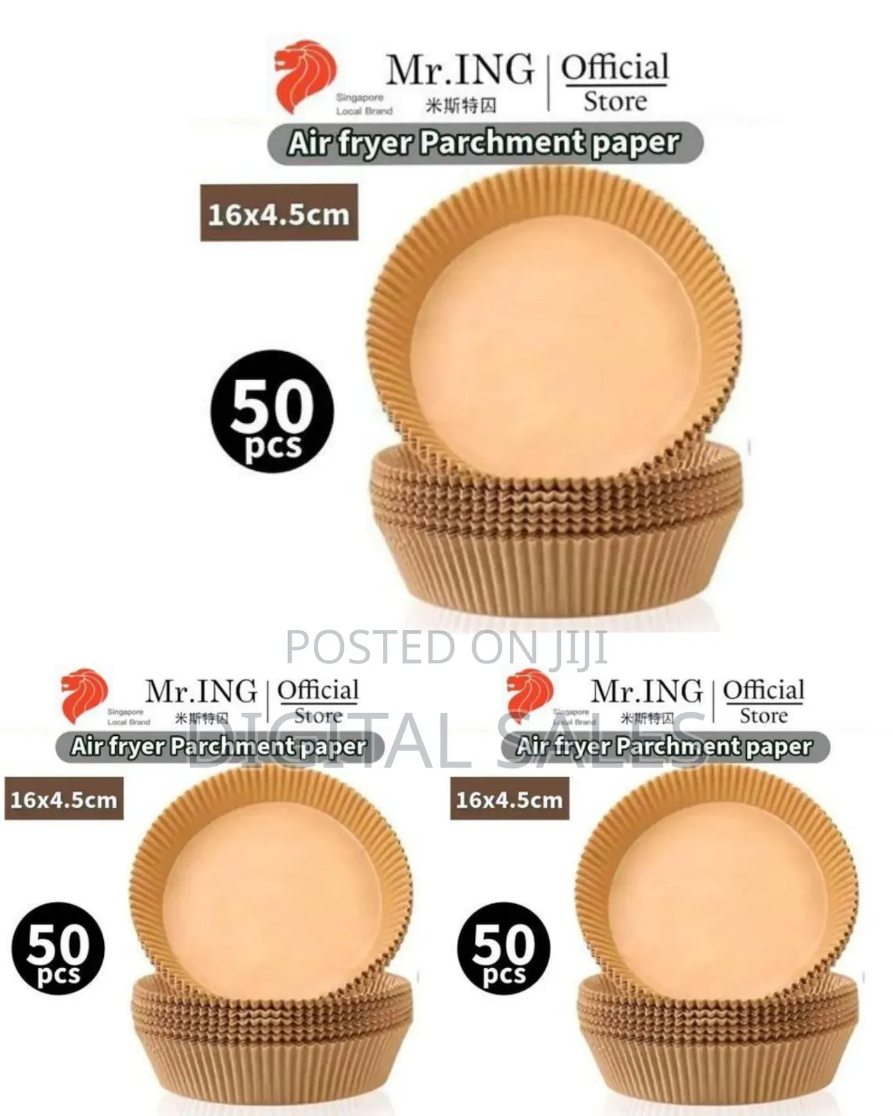 Round Air Fryer Disposable Paper Liners