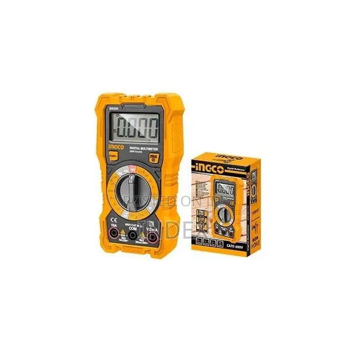Ingco Dm200 - Digital Multimeter - Orange