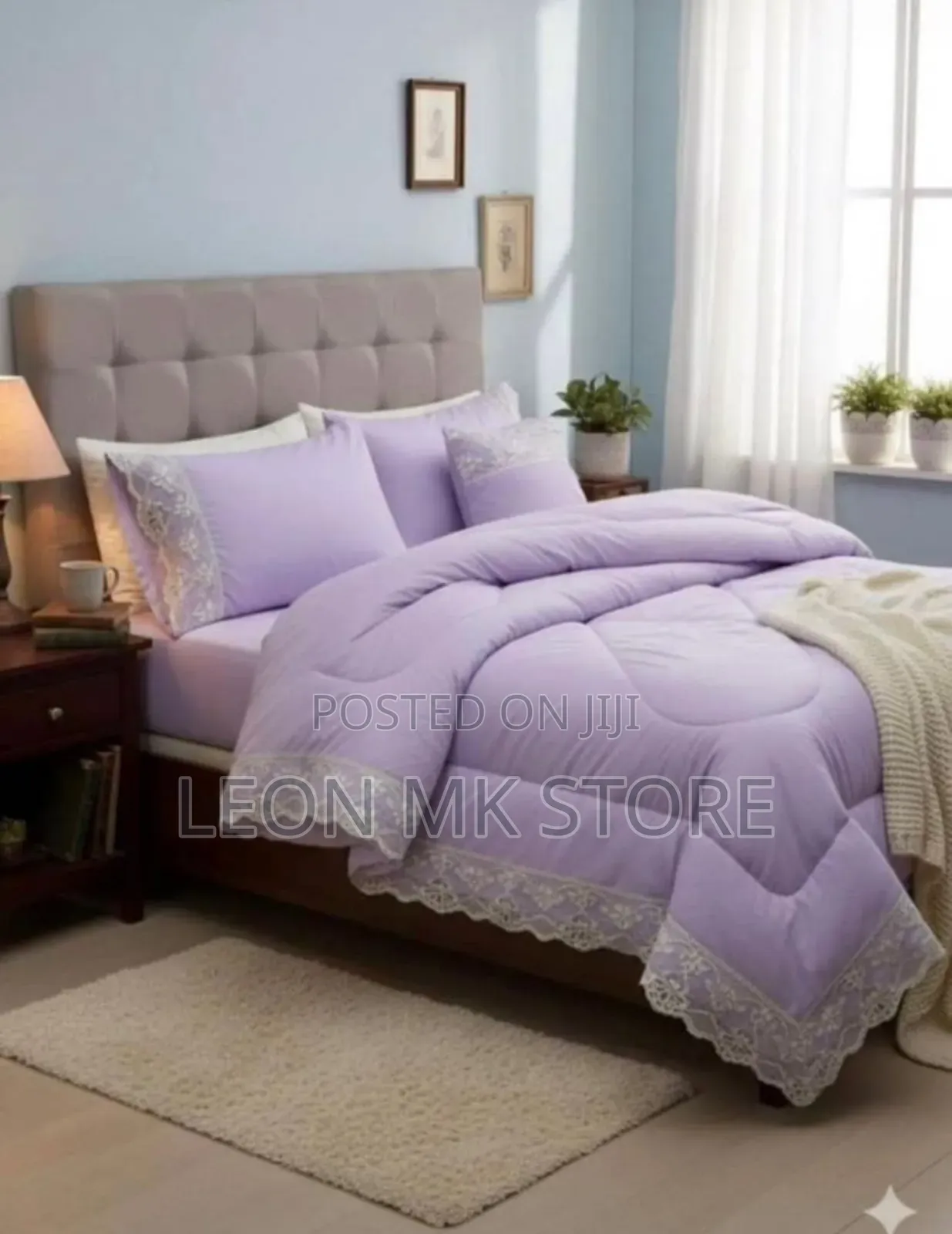 6pcs Bed Skirt Bedding Set