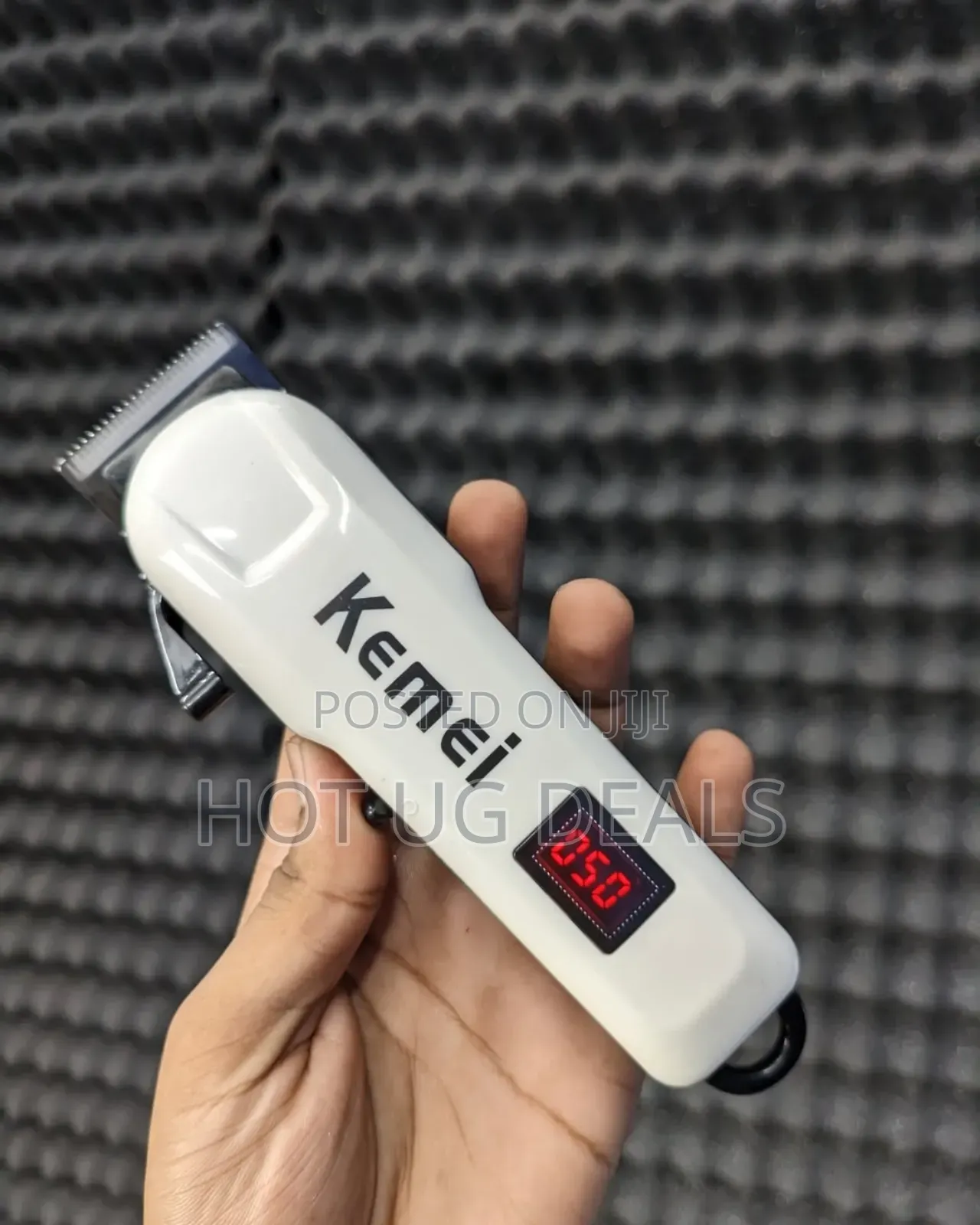 Kemei Rechargeable Hair Clipper Machine Professional With Lcd Display