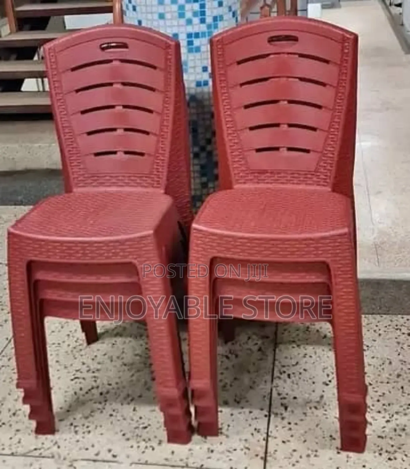 Maroon Plastic Chairs