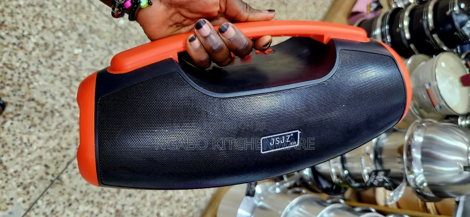 Portable Solar-Charging Bluetooth Speaker.