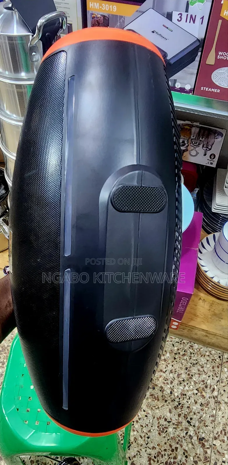 Portable Solar-Charging Bluetooth Speaker.