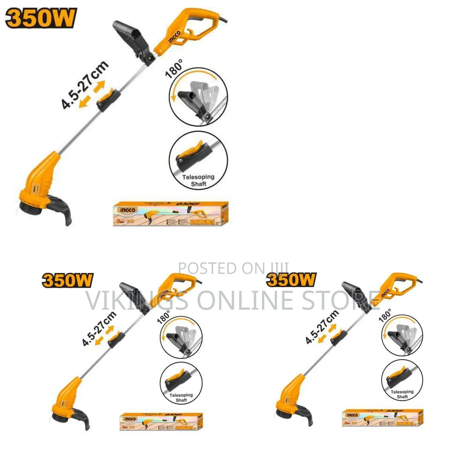 Ingco Gt3512 - Grass Trimmer - Orange