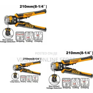 Ingco Hwsp102429 - Intelligent Voltage-Detecting Stripper - Orange