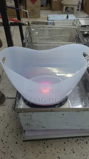 Transparent Ice Bucket Colorful Led Light Gradient For Bar Wine