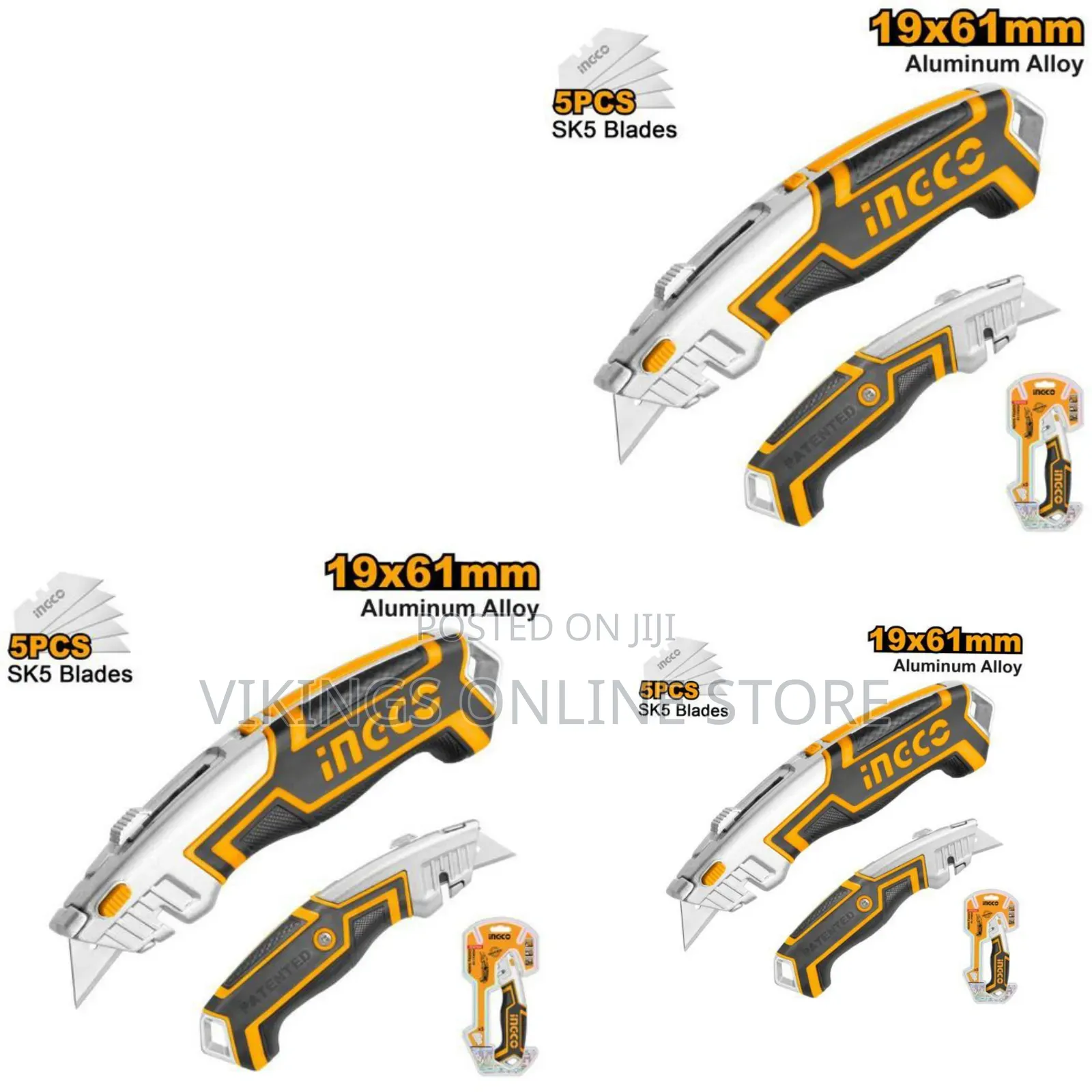 Ingco Huk6118 - Utility Knife - Orange
