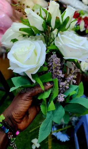 Artificial White Rose