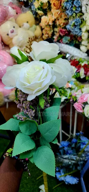 Artificial White Rose