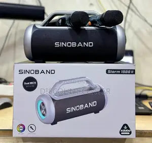 Portable Speaker With Dual Microphones