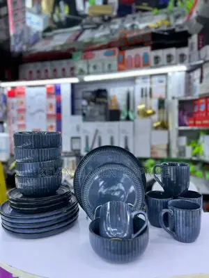 Dinner Set Blue 24 Pieces