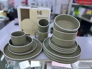 Dinner Set of 16 Pieces Brown