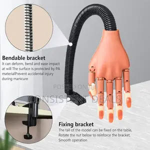 Nail Hand Practice-flexible Movable Practice Hand