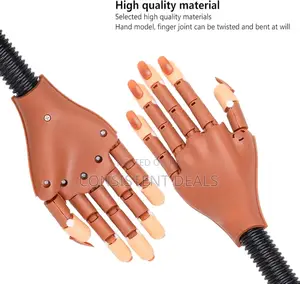 Nail Hand Practice-flexible Movable Practice Hand
