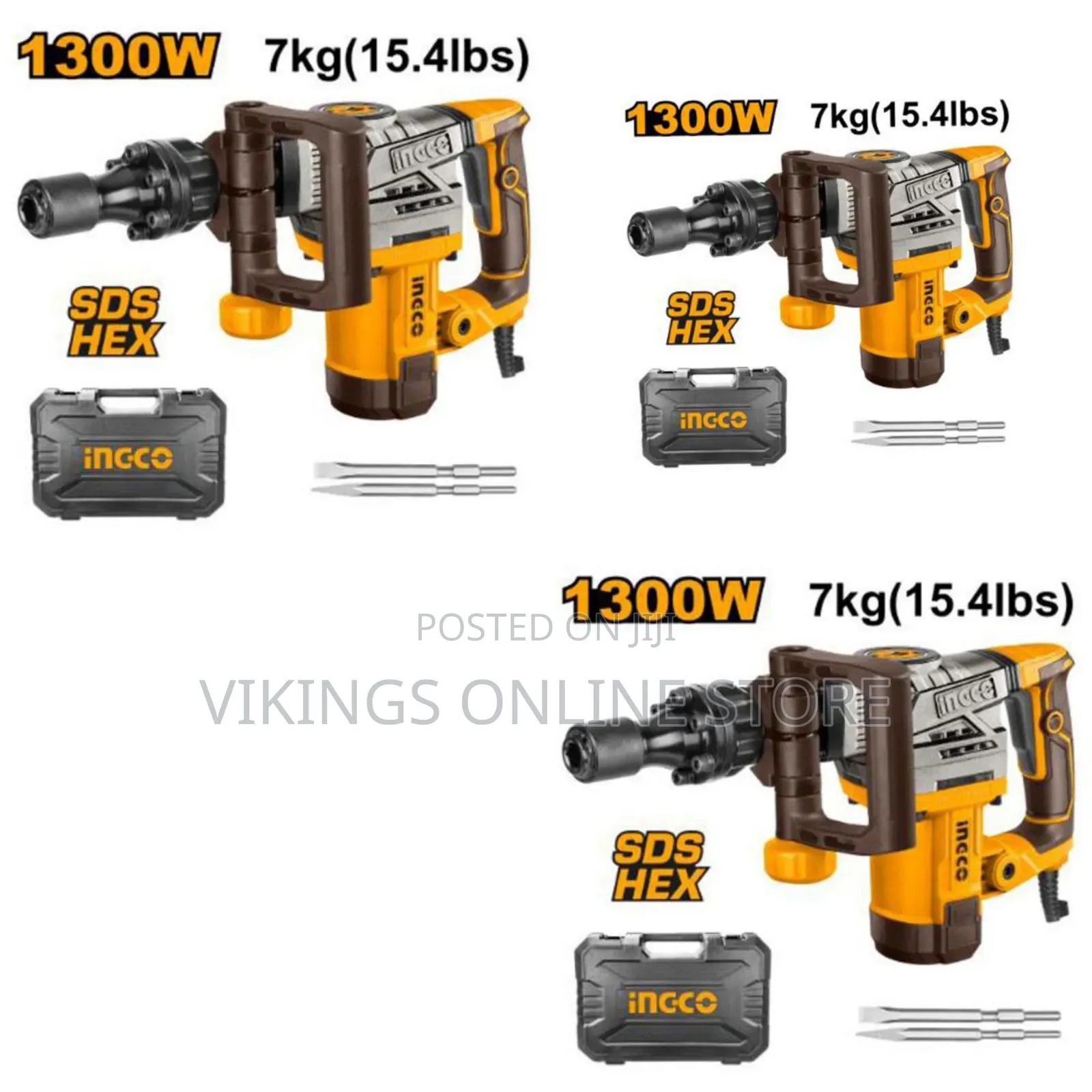 Ingco Pdb130018 - Demolition Breaker - Orange