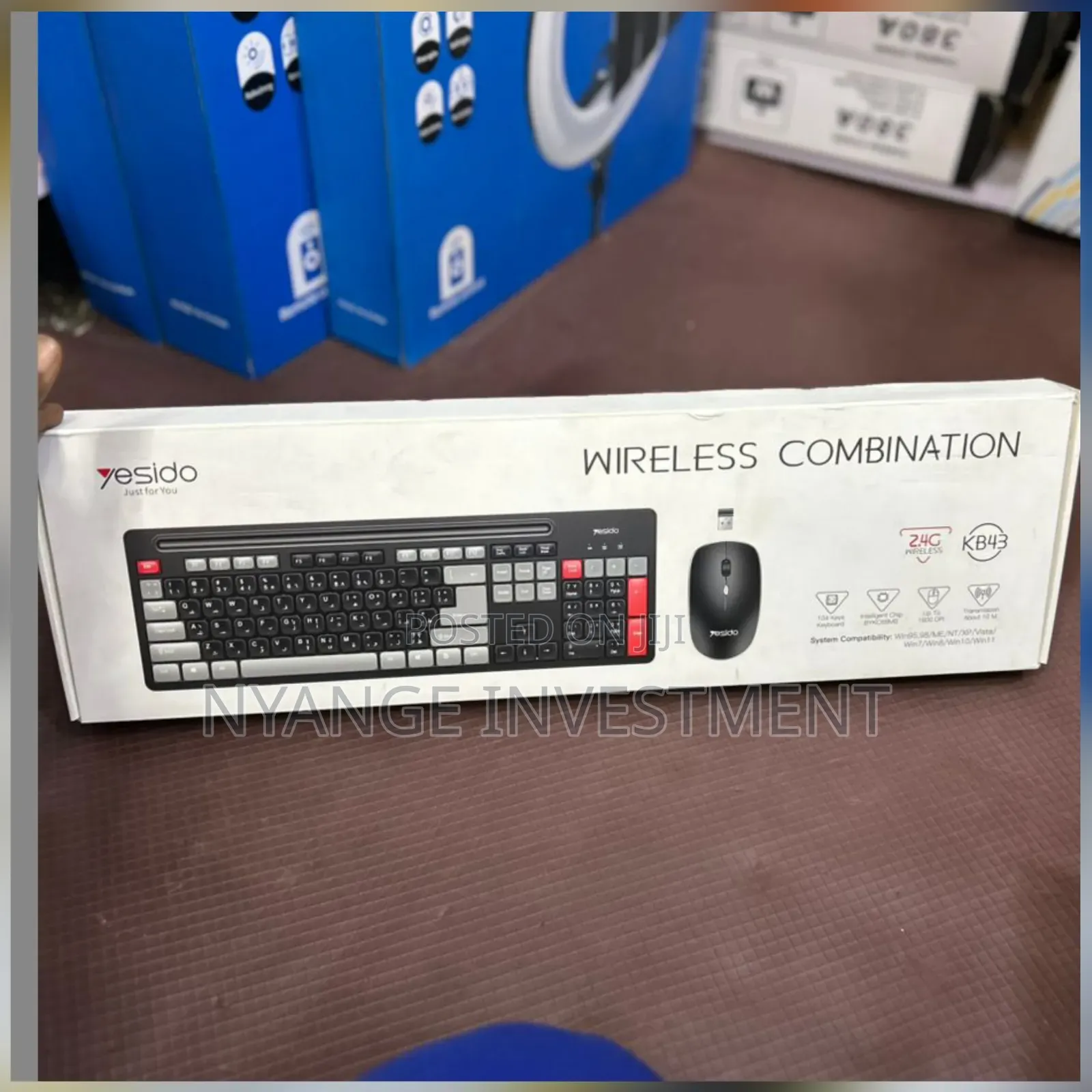 Yesido Kb43 Wireless Keyboard and Mouse Combo.