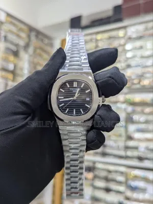 Men's Original Patek Philippe Silver Wrist Quartz Time Piece Box