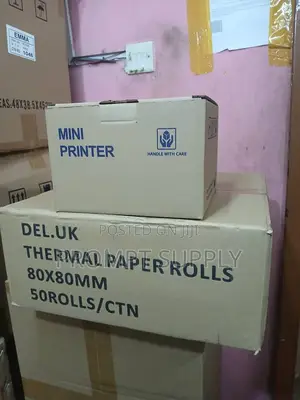 Thermal Printer Roll 80x80mm (Pack of 50 Rolls) Plus Thermal Printer