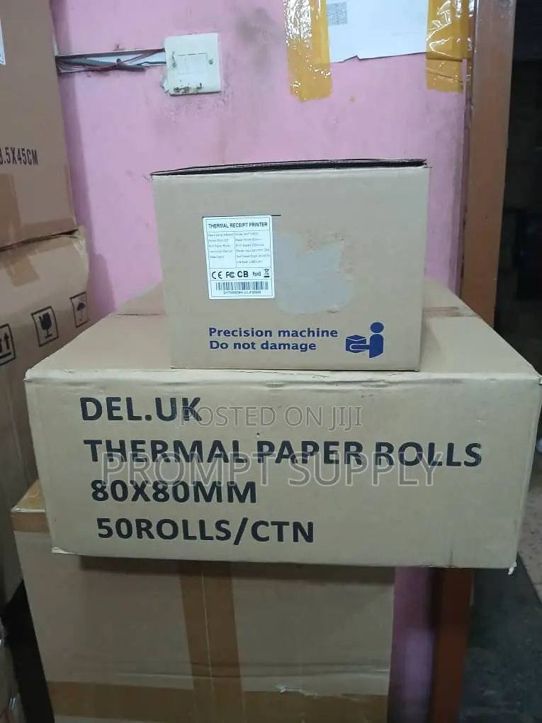 Thermal Printer Roll 80x80mm (Pack of 50 Rolls) Plus Thermal Printer