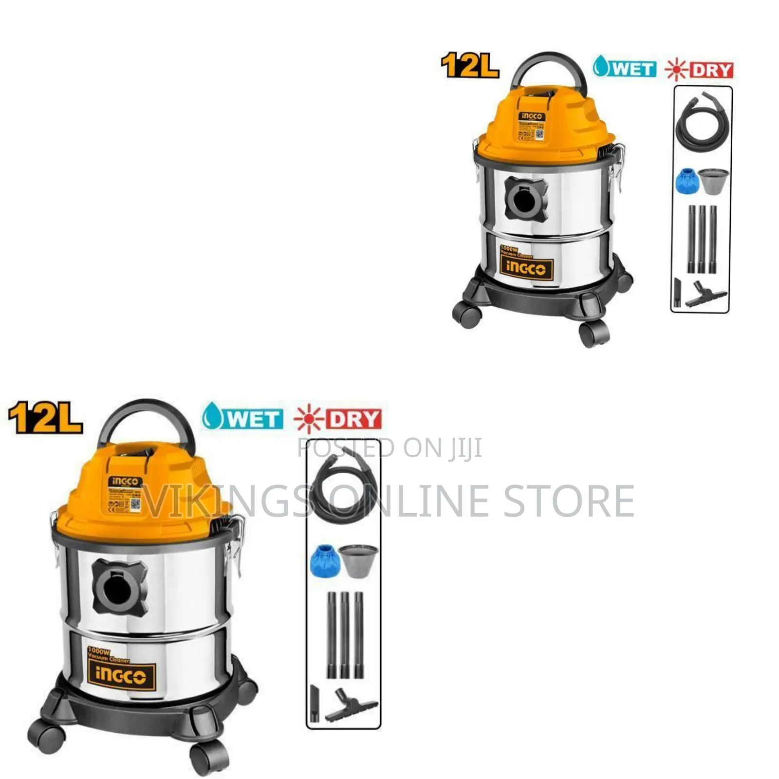 Ingco Vc12202 - Vacuum Cleaner - Orange